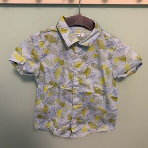 Mayoral Leaf Print Button Down Shirt